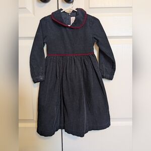 Magical Kids Black Dress with Red Piping Size 3